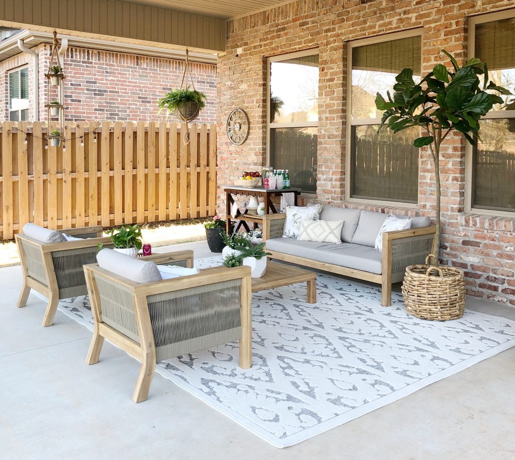 Creating An Outdoor Living Space With At Home Our Vintage Nest