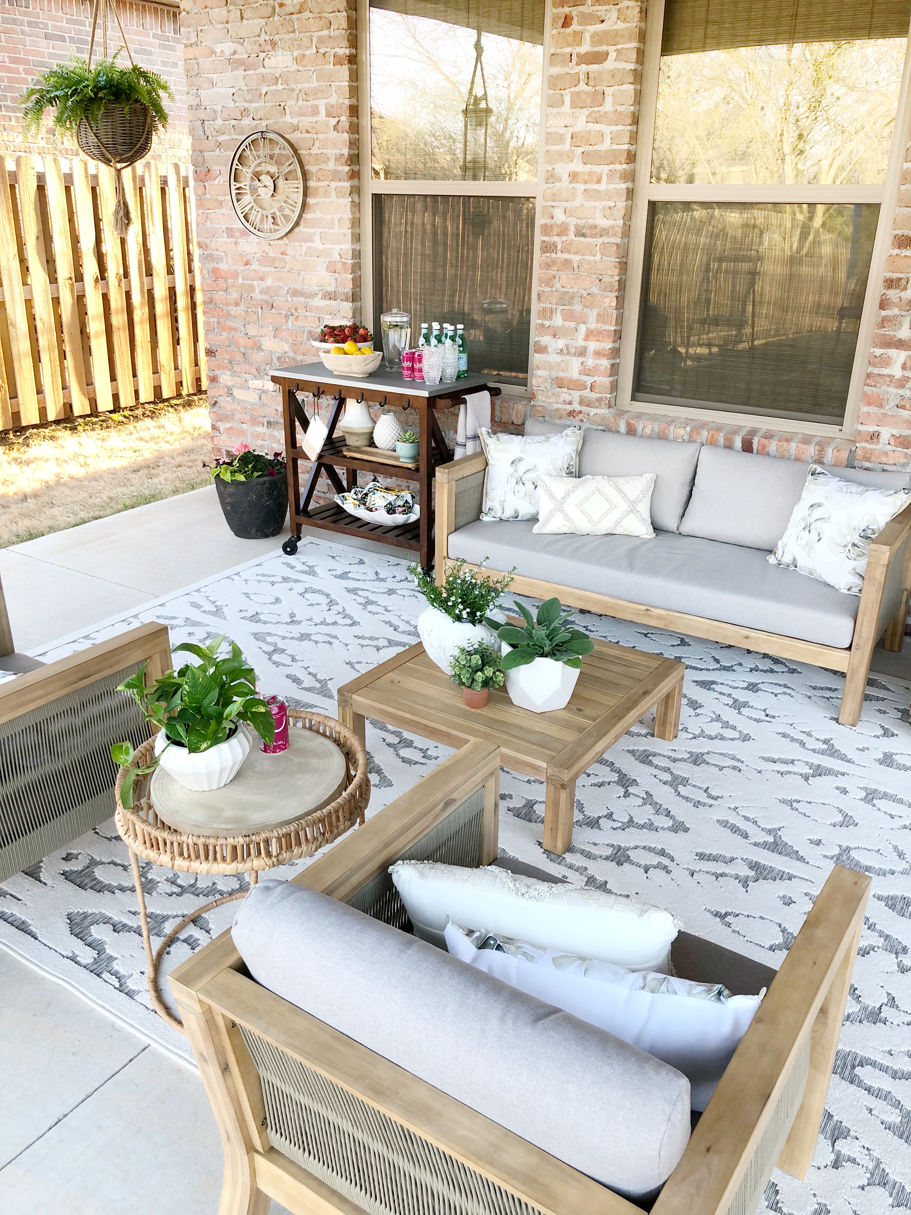 Creating An Outdoor Living Space With At Home Our Vintage Nest