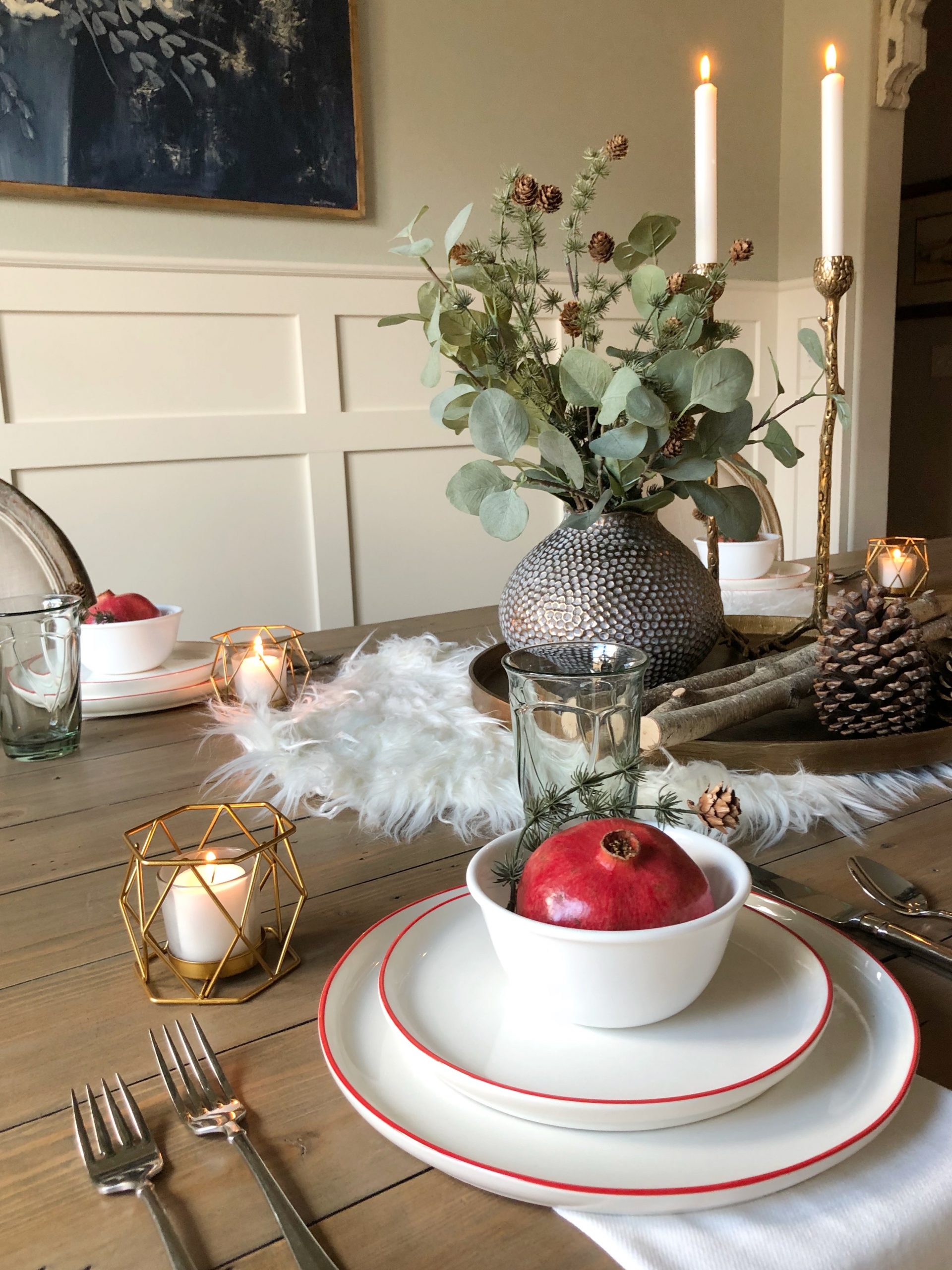 Styled Table for the Holidays from Walmart Home - Our Vintage Nest